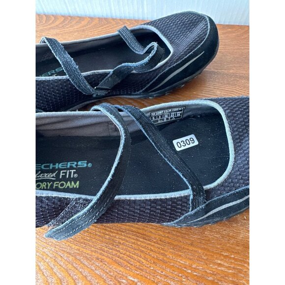 Skechers Women Relaxed Fit Memory Foam Bikers Sneakers Black New Size 6 / Eur 36 - Picture 5 of 13